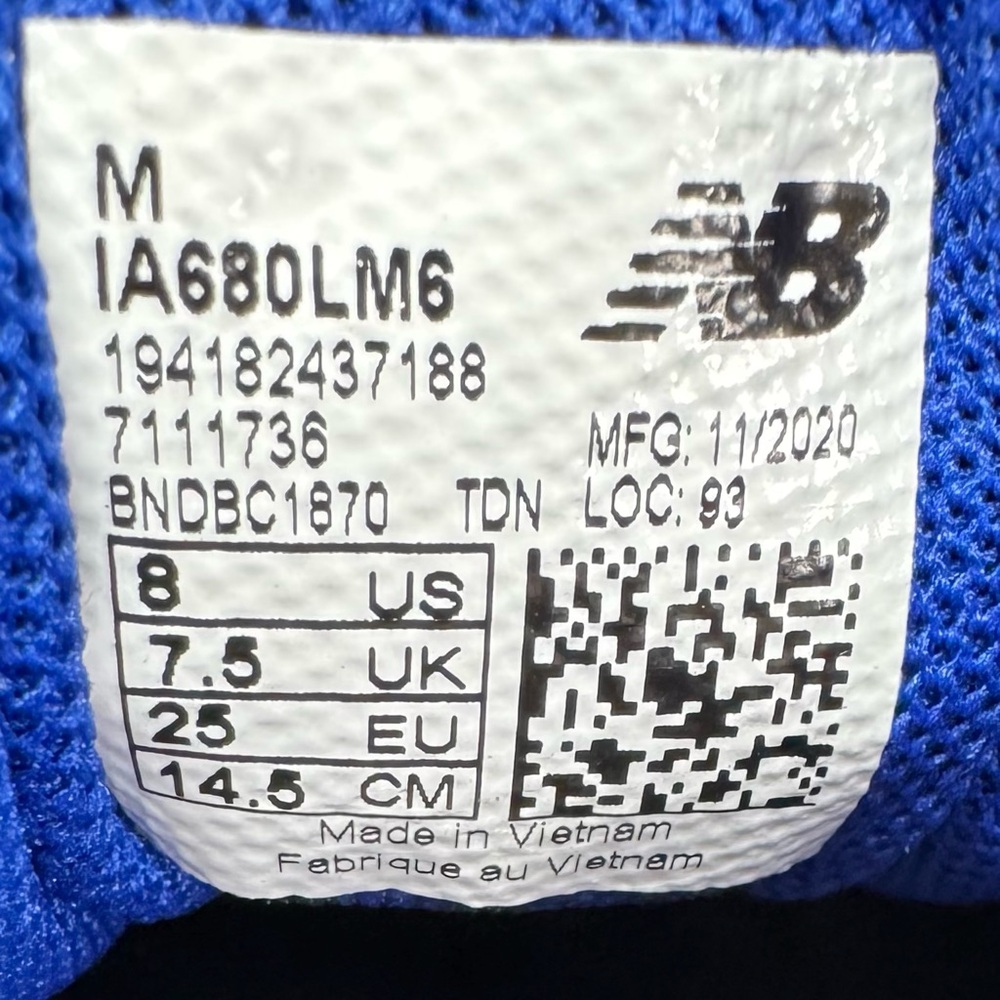 New Balance 680 V6 Athletic Sneakers, Boys toddler size 8 - Picture 12 of 13